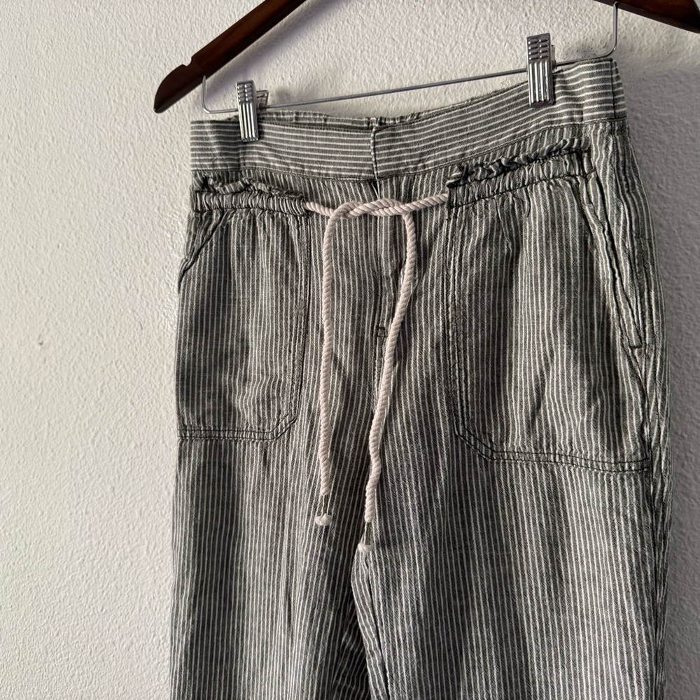 Anthropologie Seashore Striped Linen Pants Coastal Cowgirl Relaxed Trousers XS - Picture 6 of 16
